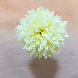 和装髪飾り　菊　ホワイト 2枚目の画像