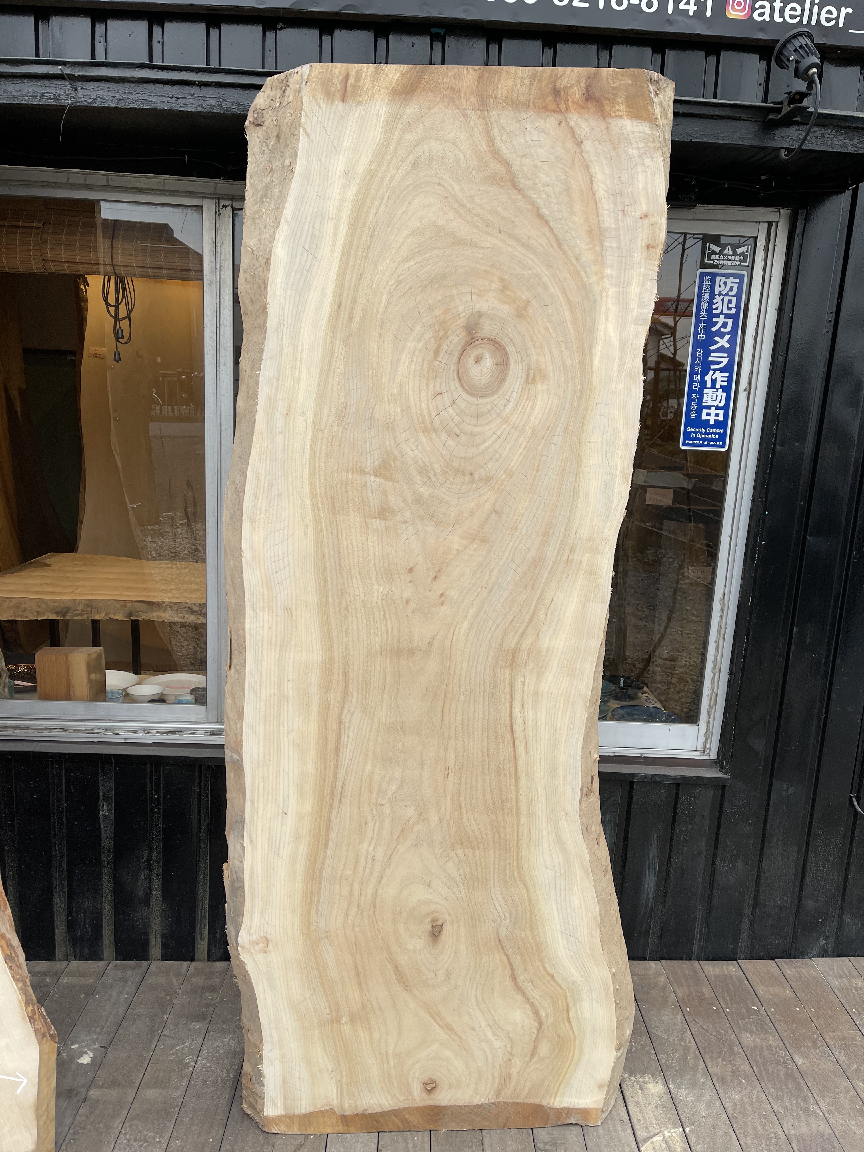 楠 クス 一枚板 ダイニングテーブル オーダー家具 圧巻 アトリエ一本道