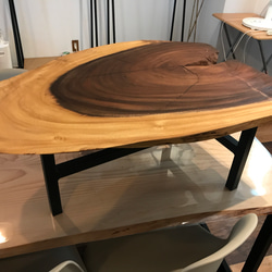 オーダー テーブル 一枚板 アトリエ一本道 無垢 ダイニングテーブル 製作依頼 お待ちしております。新築祝い 5枚目の画像
