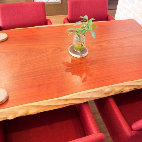 パドック 一枚板 ダイニングテーブル 無料脚オーダー 再生家具