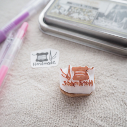 消しゴムはんこ【針と糸 Handmade】ハンドメイドスタンプ はんこ