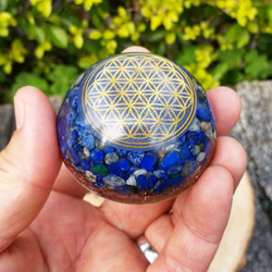【宇能】生命之花,七脈輪奧根水晶組, 平衡身心健康,轉換電磁波負能量的奧根水晶能量圓墜 第8張的照片