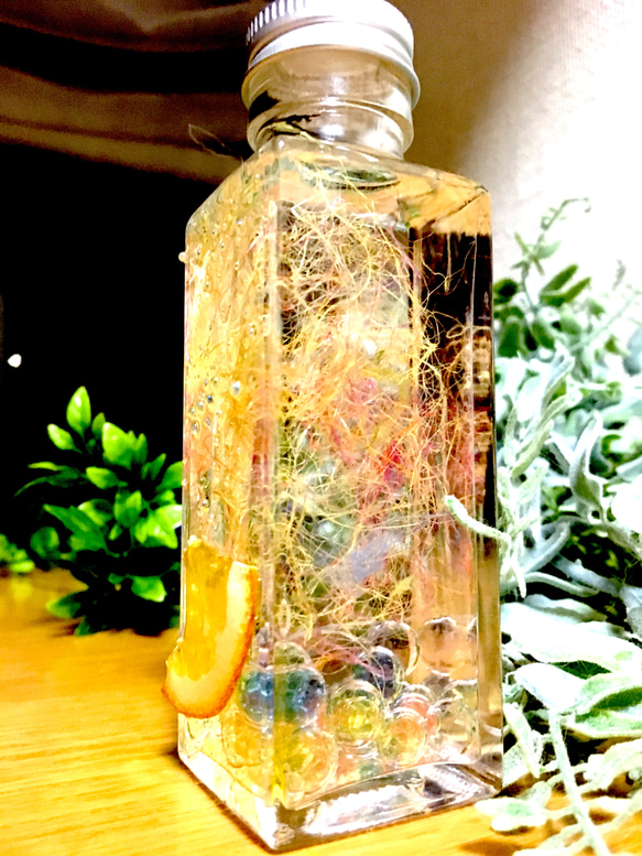お試し価格♪3Dハーバリウム☆オレンジ ハーバリウム・植物標本 