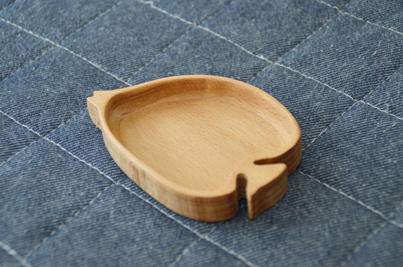 wood dish fish(さかなのお皿) no262 2枚目の画像