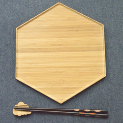 hexagon bamboo tray(六角形トレー大) 2枚目の画像