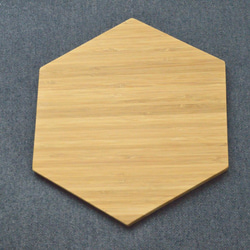 hexagon bamboo tray(六角形トレー大) 4枚目の画像