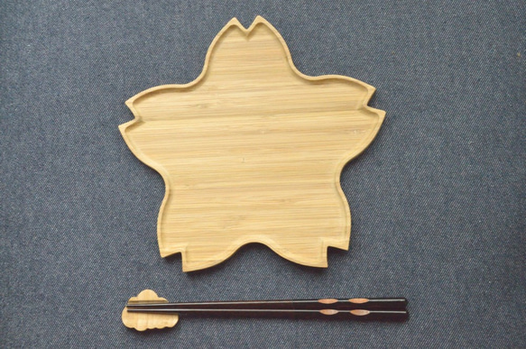 sakura bamboo tray(桜トレー) 1枚目の画像