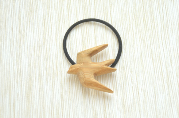 bamboo-swallowヘアゴム 2枚目の画像