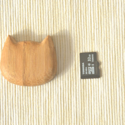 竹製、猫マグネット 4枚目の画像