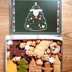 ひつじ組のクッキー缶・クリスマス 2枚目の画像