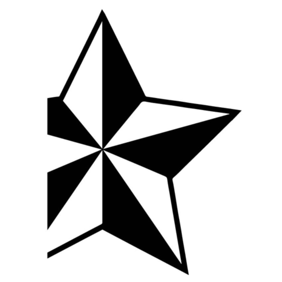 (大)カッティングシート ステッカー 星 STAR スター ナンバープレート 2枚目の画像