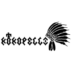 (小) カッティングシート KOKOPELLI 文字 インディアン ステッカー 1枚目の画像