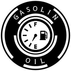 カッティングシート  ガソリン オイル 給油口 給油タンク 蓋 カー ステッカー 1枚目の画像
