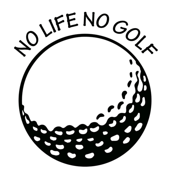 カッティングシート ステッカー ゴルフ  golf ボール ball スポーツ 1枚目の画像