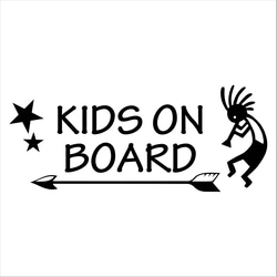 (大) ココペリ キッズインカー  カッティングシート ステッカー KIDS 1枚目の画像