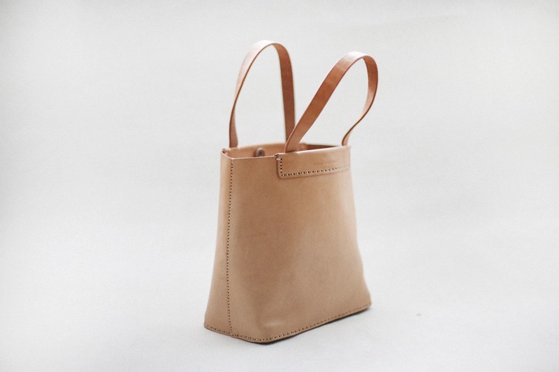 本革手作りのクラシックレザーハンドバッグ小さい