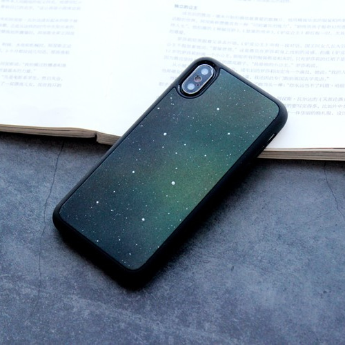 完成作品】オーロラの星空 iPhone7/8 ケース ハンドメイド