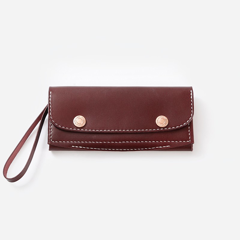 長財布 レディース 革 大容量 牛革手縫い収納ジャバラマチ長財布 総手縫い