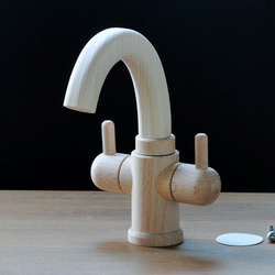 ままごと キッチン パーツ 水栓 立形 ALM-W 2枚目の画像