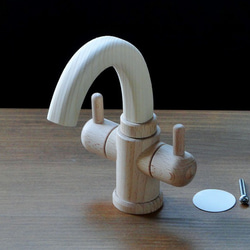 ままごと キッチン パーツ 水栓 立形 ALM-W 3枚目の画像