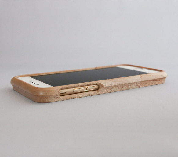 定做！ [iPhone 5 至 13 免費維修保證] iPhone 天然木實木保護殼 第2張的照片
