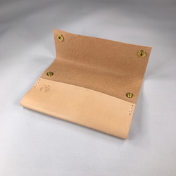 レザー製シンプルなポケットティッシュケース 5枚目の画像