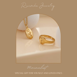 RUISCHE JEWELRY圓弧面精拋光戒指 | 簡約金色 | 高品質14K鍍金 | MINIMALIST 第9張的照片