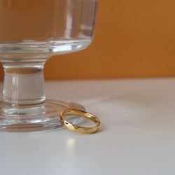 菱形切割面金色簡約戒指 |  精拋光 |高品質14K鍍金 | 簡約金色戒指 |  MINIMALIST| RUISCHE 第5張的照片