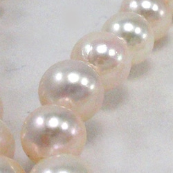 【再販】パール アコヤ真珠 ルース 粒売り 5.5～6mm ホワイトピンク系 貫通穴 0.9mm 4枚目の画像