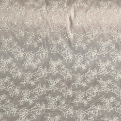 定形郵便送料無料／日本製・2色セット・薔薇刺繍綿レース生地　各96×50cm Ｒ 2枚目の画像