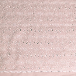 ⭐️SALE⭐️定形郵便送料無料／2色セット・日本製マーガレット刺繍カットワーク綿レース生地　各48×50cm x 6枚目の画像