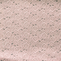 定形郵便送料無料／スモークピンク花ペーズリ刺繍カットワーク生地　92×30cm dd 3枚目の画像