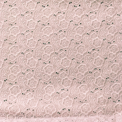 定形郵便送料無料／スモークピンク花ペーズリ刺繍カットワーク生地　92×30cm dd 4枚目の画像