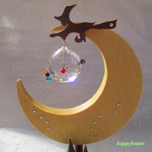 再々販】置き型サンキャッチャー（ムーン／イエローハート