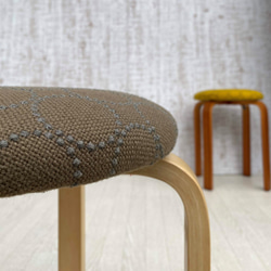 【美品】kvadrat 皆川明 タンバリン スツール スツール 皆川明×Kvadrat タンバリンスツール黄色/ナチュラルフレーム