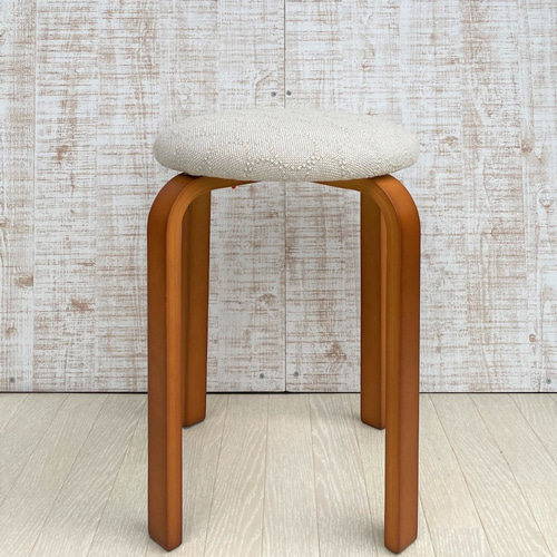 kvadrat☓皆川明 タンバリンスツール【黃色/ハニーブラウン