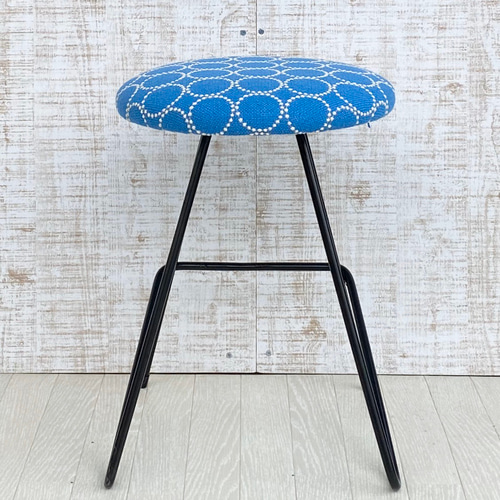 皆川明×kvadrat タンバリンアイアンスツール タンバリンハリンダル青色