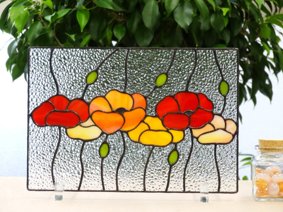 ビタミンカラーのお花☆ステンドグラス サンキャッチャー studio-en 