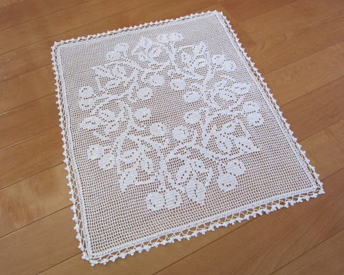 レース編み ドイリー クリスマスリース § その他インテリア雑貨