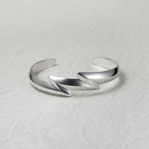 Navajo Sandcast style 925 silver Double Thunder Bangle バングル 