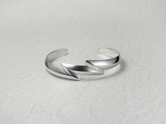 Navajo Sandcast style 925 silver Double Thunder Bangle バングル 