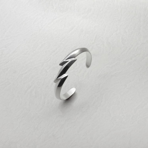 Navajo Sandcast style 925 silver Double Thunder Bangle バングル 