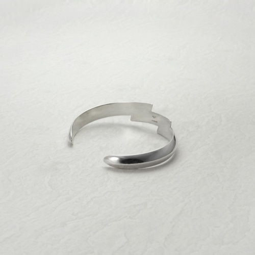Navajo Sandcast style 925 silver Double Thunder Bangle バングル 