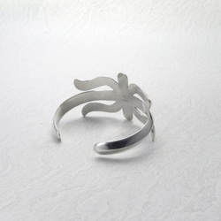 Navajo Sandcast style 925 silver Spider Bangle 4枚目の画像