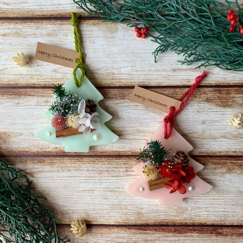 4個セットクリスマスコフレ 夢見るクリスマスツリー アロマワックス