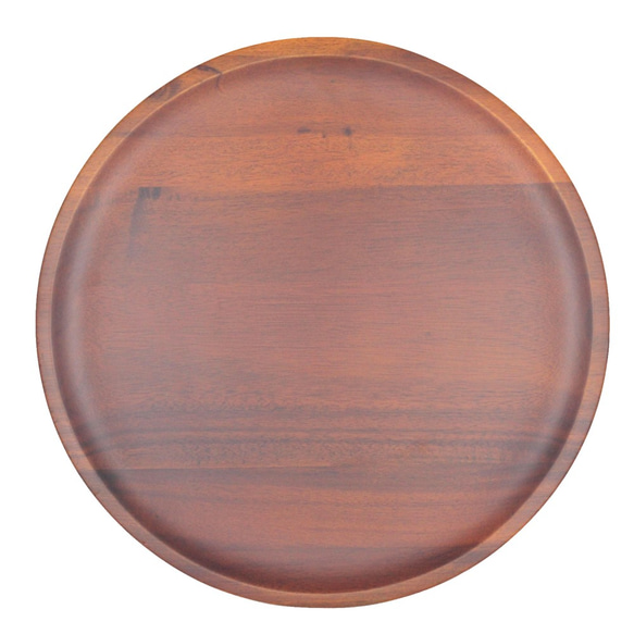 木製圓淺盤Φ30 x H2〞 餐盤 水果盤 木盤 相思木 快速出貨 第2張的照片