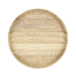 木製圓淺盤Φ21 x H2〞 餐盤 水果盤 木盤 橡膠木 快速出貨 第2張的照片