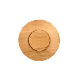 木製杯墊Φ12.5 x H2〞 湯碗墊 點心盤 小盤 白臘木 櫸木 快速出貨 第2張的照片