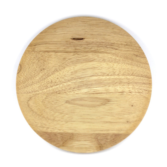 木製平盤Φ25 x H2〞 披薩盤 餐盤 水果盤 木盤 橡膠木 快速出貨 第2張的照片