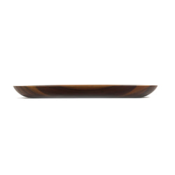 木製圓淺盤Φ25 x H2〞(深木色) 餐盤 水果盤 木盤 相思木 橡膠木 快速出貨 第3張的照片